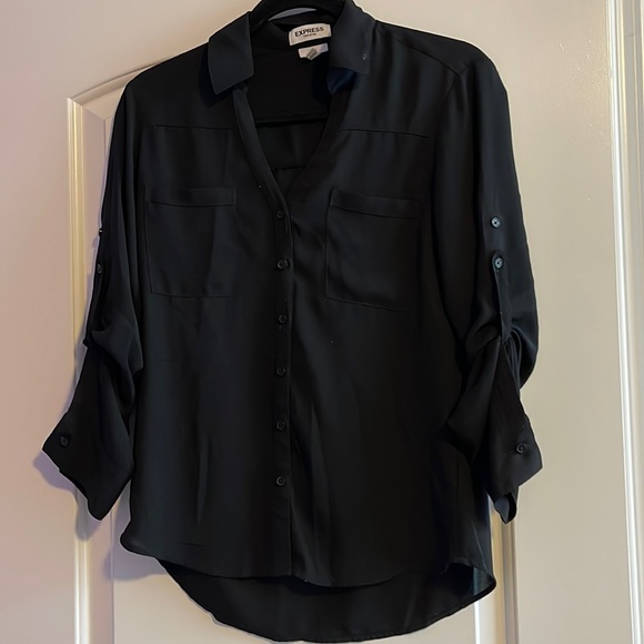 Express Black Button Down shirt - Picture 1 of 4